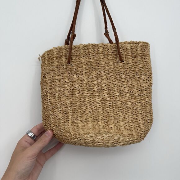 Esprit Vintage Jute Natural Bag Handle Summer Cottage Leather Handle - Picture 7 of 10